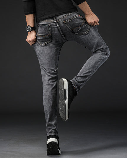 Fashion Men's Slim Straight-leg Jeans