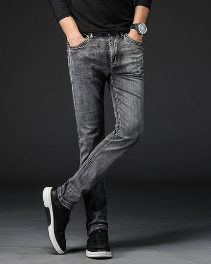 Fashion Men's Slim Straight-leg Jeans