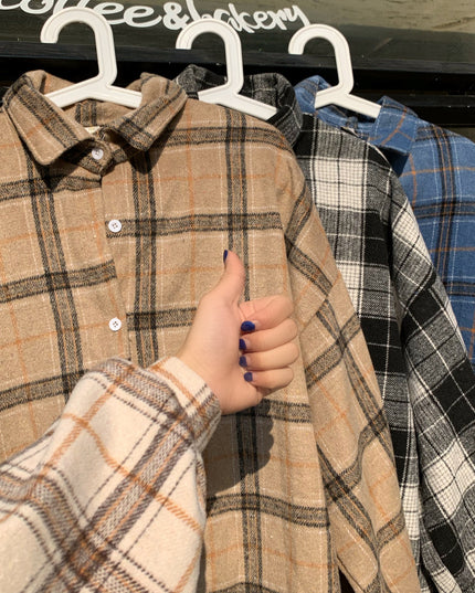 Women's Brushed Plaid Shirt