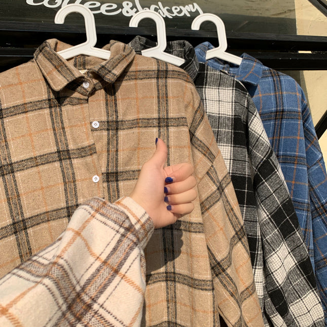 Women's Brushed Plaid Shirt