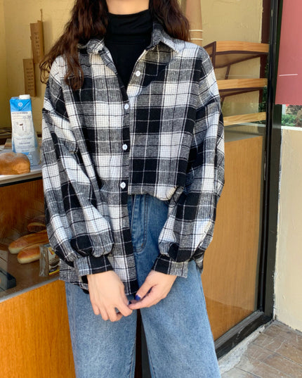 Women's Brushed Plaid Shirt