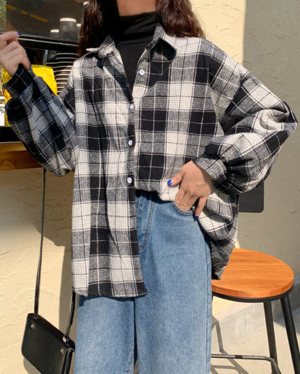 Women's Brushed Plaid Shirt