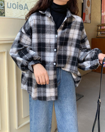 Women's Brushed Plaid Shirt