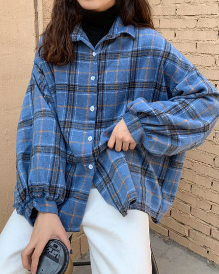 Women's Brushed Plaid Shirt