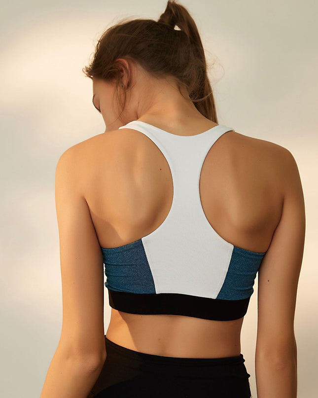 Spring New Fashion Yoga Sports Vest Set Traceless Bra Sports Bra