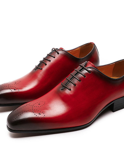Dropshipping Oxford Shoes Men's Leather New Men's Shoes Cowhide Handmade Business Suits Classic Men's Shoes Multicolor