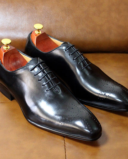 Dropshipping Oxford Shoes Men's Leather New Men's Shoes Cowhide Handmade Business Suits Classic Men's Shoes Multicolor
