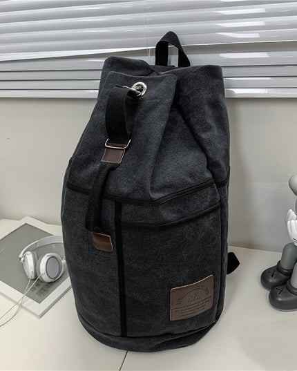 Sports Water Tube Backpack Trendy Canvas School Bag