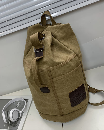 Sports Water Tube Backpack Trendy Canvas School Bag