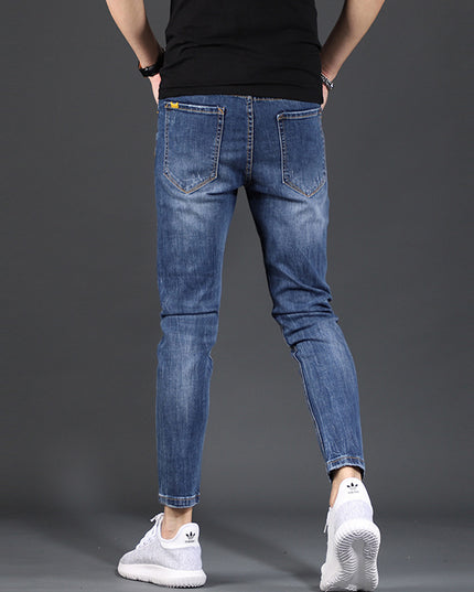 Jeans Summer All Match Stretch Casual Men's Pants