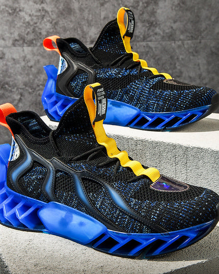 Flying Woven Leisure Thick Soled Sports Shoes For Men