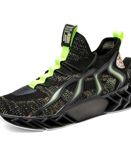 Flying Woven Leisure Thick Soled Sports Shoes For Men