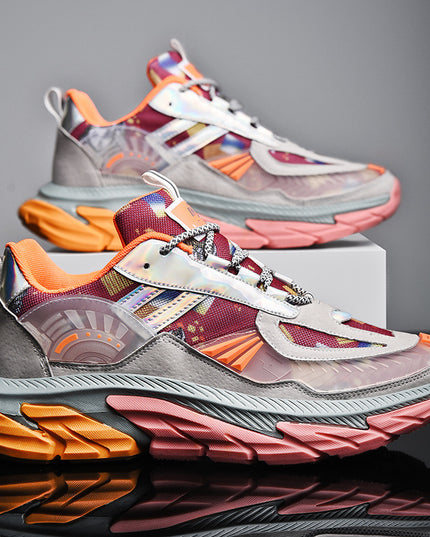 Spring Plus Size Breathable Mesh Flame Old Coconut Shoes Student Youth Sports Shoes