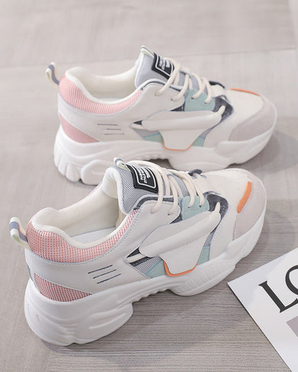 Daddy Shoes Female Spring New All-Match Casual White Sports Shoes Net Red Korean Women'S Shoes