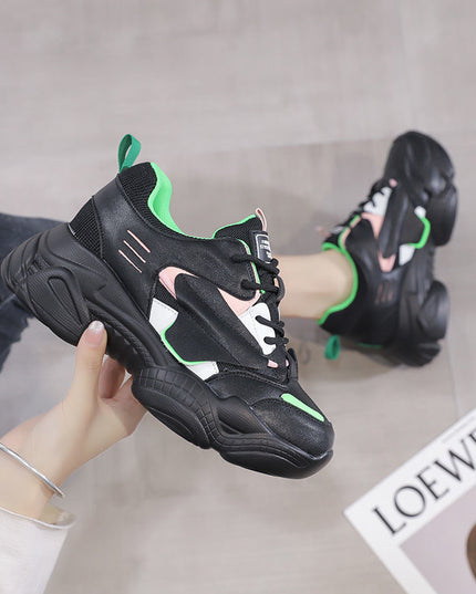 Daddy Shoes Female Spring New All-Match Casual White Sports Shoes Net Red Korean Women'S Shoes