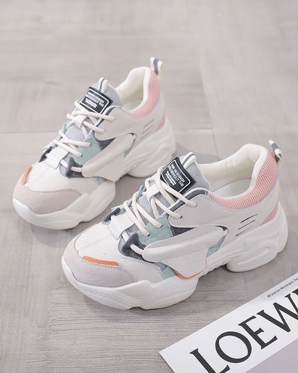 Daddy Shoes Female Spring New All-Match Casual White Sports Shoes Net Red Korean Women'S Shoes