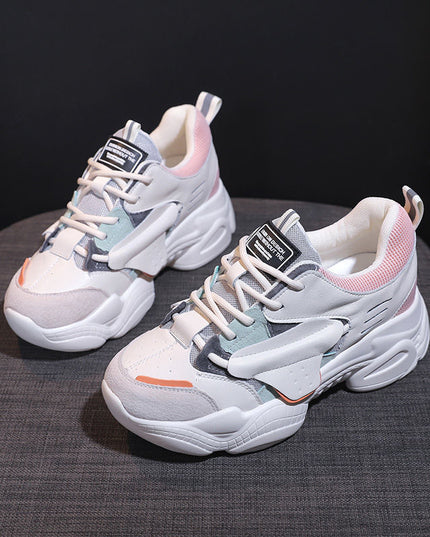 Daddy Shoes Female Spring New All-Match Casual White Sports Shoes Net Red Korean Women'S Shoes