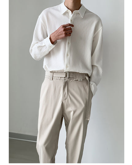 Spring And Summer Thin Long-Sleeved Shirt Men's Loose Casual Men's Inch Shirt