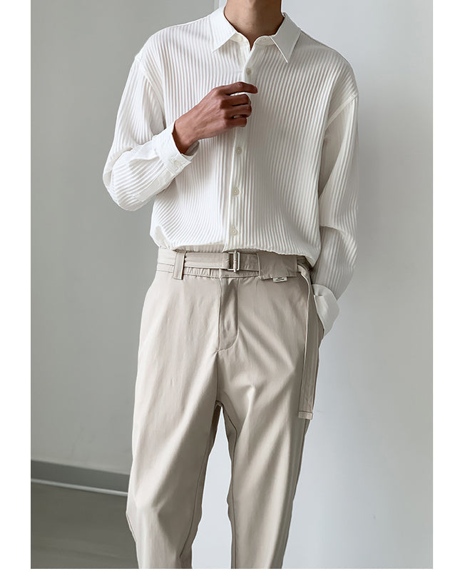 Spring And Summer Thin Long-Sleeved Shirt Men's Loose Casual Men's Inch Shirt