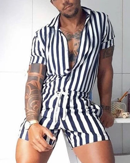 Lapel Sexy Jumpsuit Casual Sports Jumpsuit
