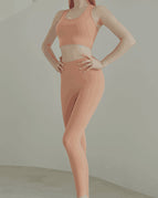 Coral orange suit