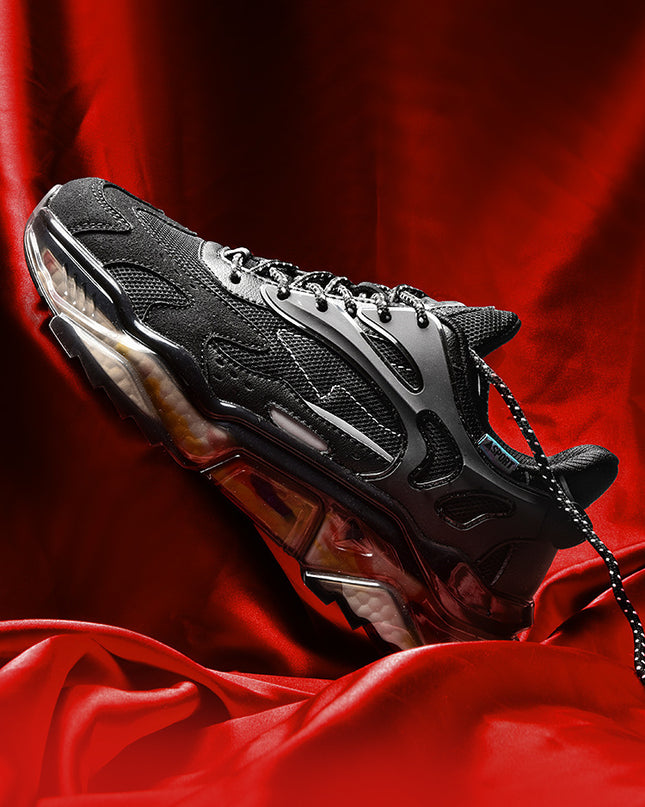 Low Cut Color Matching Flying Woven Breathable Sports Casual Running Korean Style Trendy Shoes Old Popcorn Soles