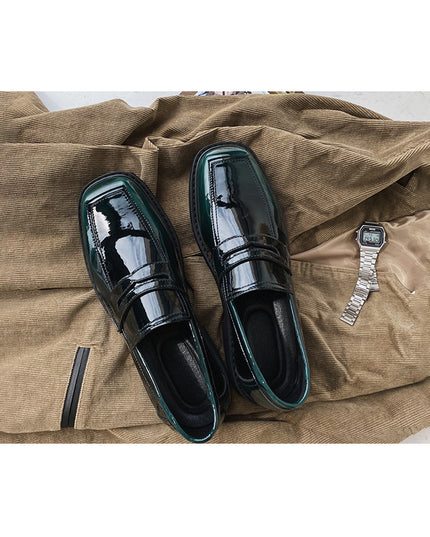 Men'S Shoes, Low-Top, Thick-Soled, Personality Trend, All-Match Spring New Breathable Footwear Korean Casual Leather Shoes For Men