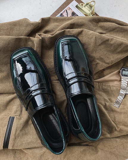 Men'S Shoes, Low-Top, Thick-Soled, Personality Trend, All-Match Spring New Breathable Footwear Korean Casual Leather Shoes For Men