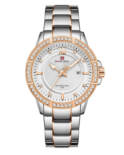 Diamond watch men's waterproof luminous large dial quartz watch