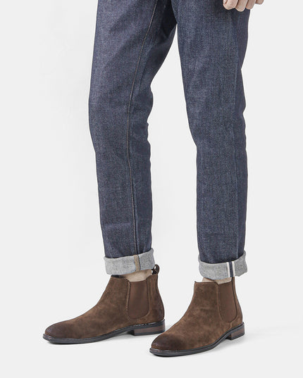 Boot Retro Casual Trend Mid-Cut Leather Boots High-Cut  Ankle Boots