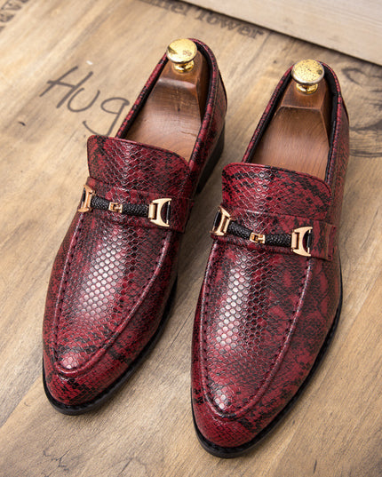 Men'S Shoes Red Hair Stylist Leather Shoes Men Wedding Shoes