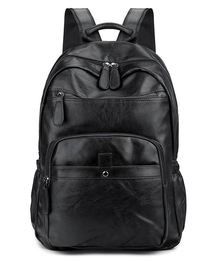 New Bag Simulation Leather Backpack, Soft Leather Large-Capacity Fashion Backpack Backpack, Casual Simple One Shoulder