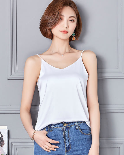 Women's Elegant Satin Tank Top