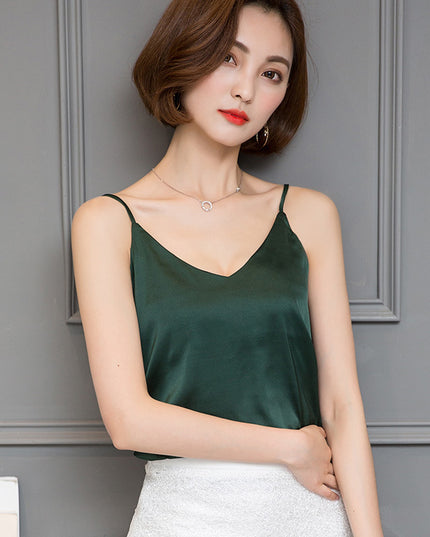 Women's Elegant Satin Tank Top