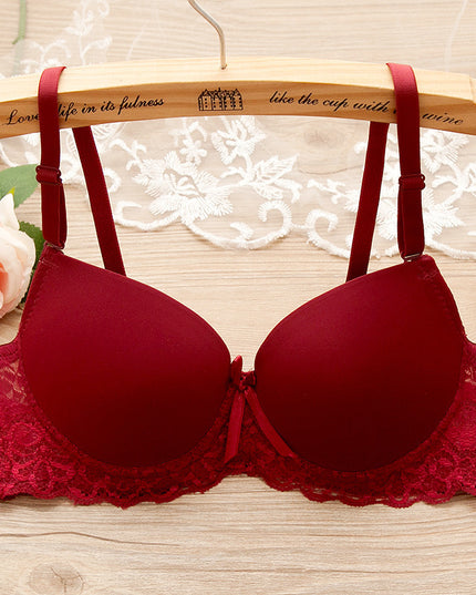 Bra Small Chest Gathered Bra With Underwire