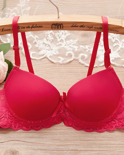 Bra Small Chest Gathered Bra With Underwire