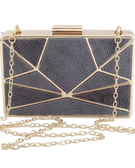 Fashion Trend Elegant Atmosphere Lady Solid Color Flannel Dinner Bag