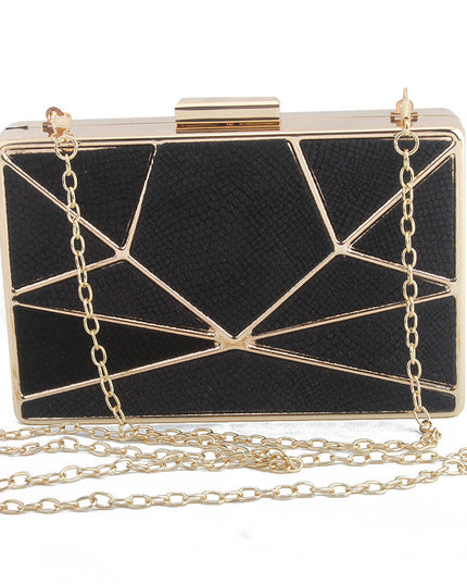 Fashion Trend Elegant Atmosphere Lady Solid Color Flannel Dinner Bag