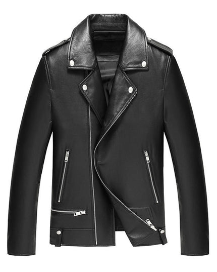 Leather Jacket Motorcycle Leather Men's Korean Sheepskin