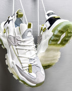 White and green