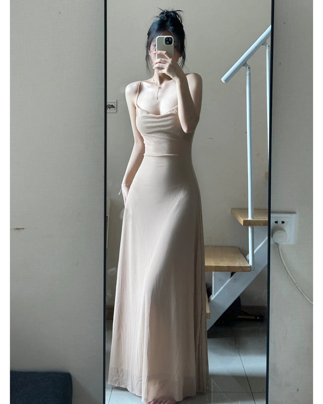 Summer Waist Slimming Elegant Adult Lady Like Woman Socialite French Dress