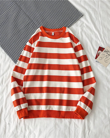 Striped Trendy Sweater Men's Hip Hop