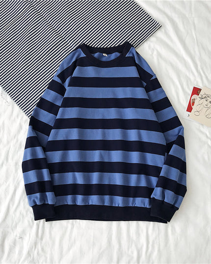 Striped Trendy Sweater Men's Hip Hop