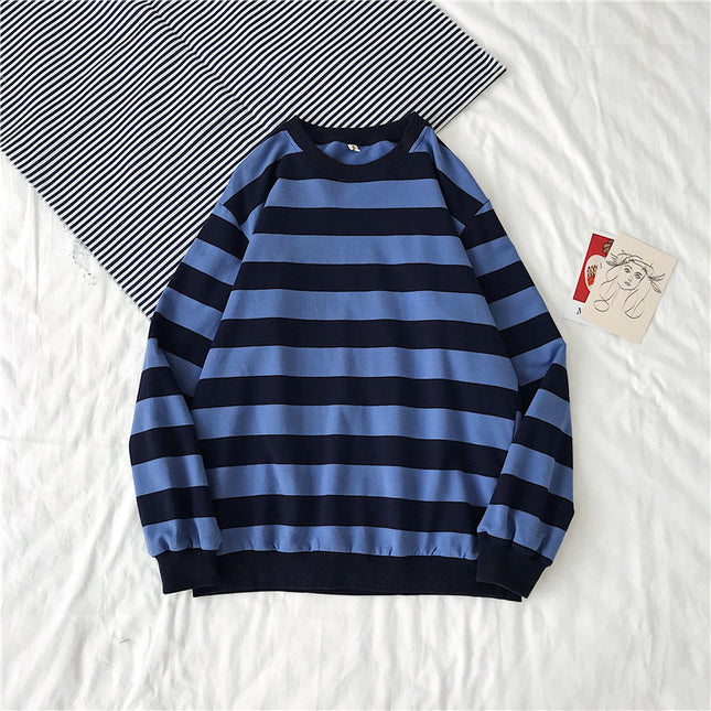 Striped Trendy Sweater Men's Hip Hop