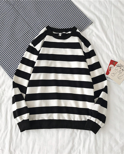 Striped Trendy Sweater Men's Hip Hop