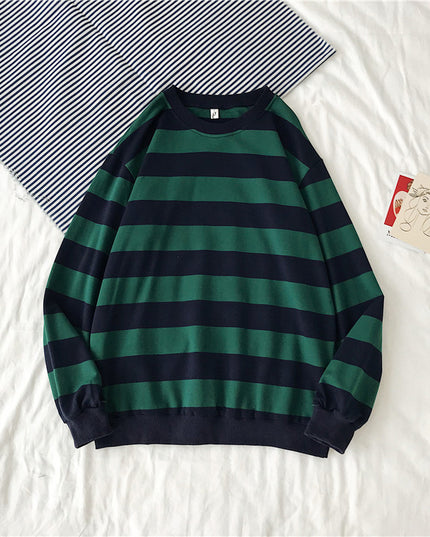 Striped Trendy Sweater Men's Hip Hop
