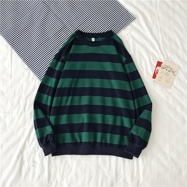 Striped Trendy Sweater Men's Hip Hop