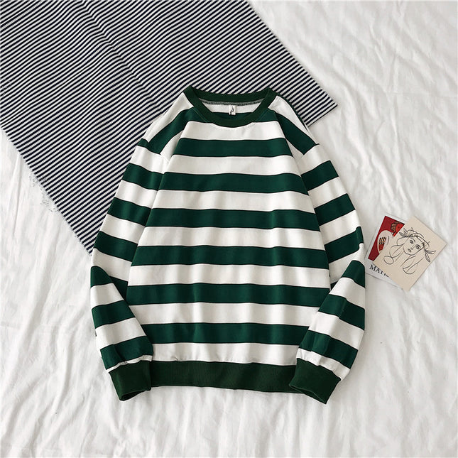 Striped Trendy Sweater Men's Hip Hop