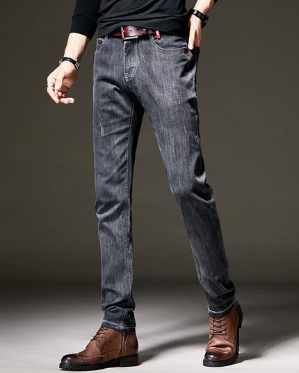 Men's Jeans Small Feet Slim Pants