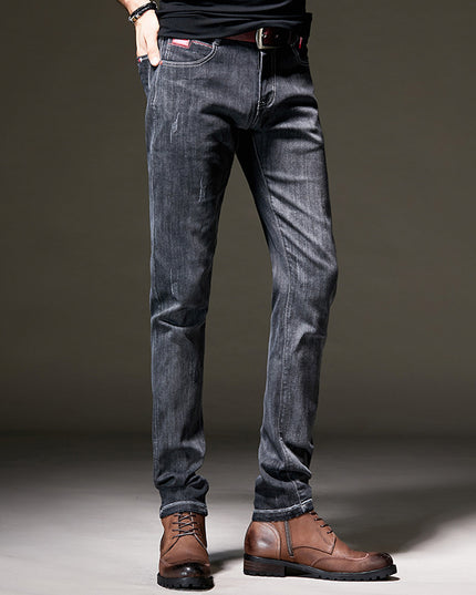 Men's Jeans Small Feet Slim Pants